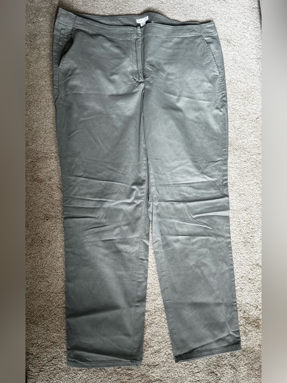 J. Jill Straight Leg Pants in Sage Green